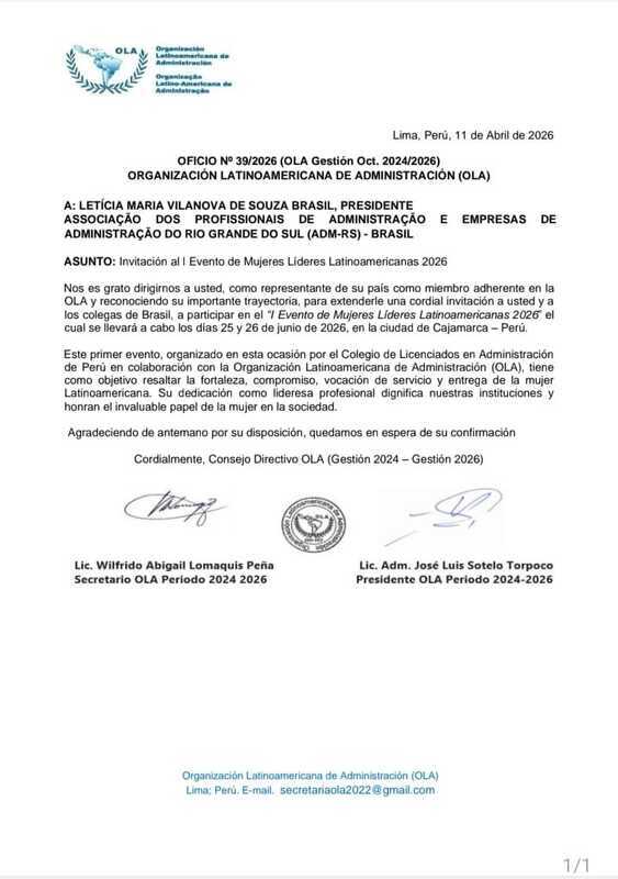 CONVITE PARA O I EVENTO DE MULHERES LÍDERES LATINO-AMERICANAS 2026